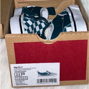 Green Checkerboard Vans